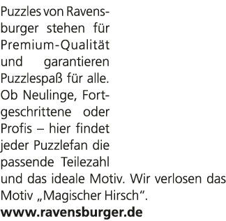 Puzzles von Ravensburger stehen f r Premium Qualit t und garantieren Puzzlespa f r alle. Ob Neulinge, Fortgeschritte...