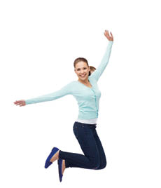 happiness, freedom, motion, diversity and people concept - international group of happy smiling men and women jumping over white background