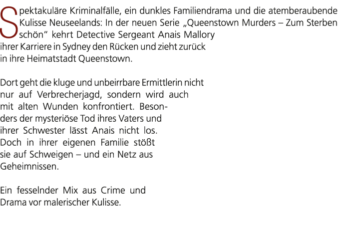 Spektakul re Kriminalf lle, ein dunkles Familiendrama und die atemberaubende Kulisse Neuseelands: In der neuen Serie ...
