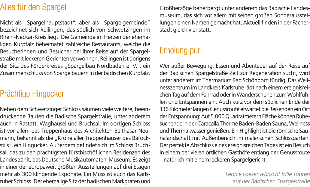 Alles f r den Spargel Nicht als „Spargelhauptstadt“, aber als „Spargelgemeinde“ bezeichnet sich Reilingen, das s dlic...