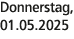 Donnerstag, 01.05.2025