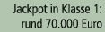 Jackpot in Klasse 1: rund 70.000 Euro