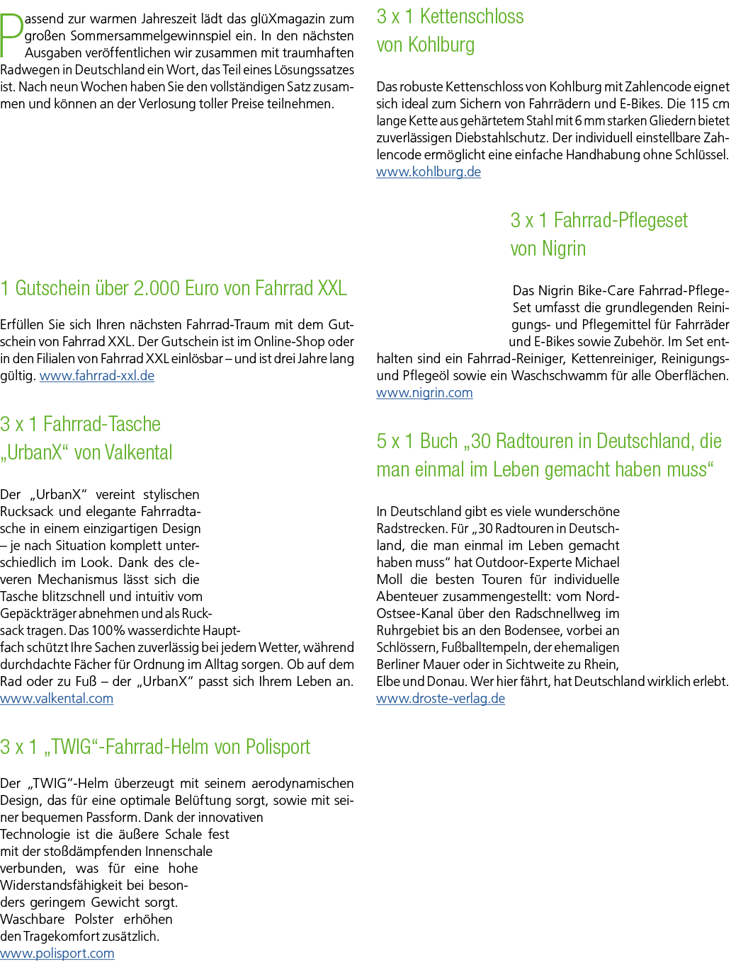 Passend zur warmen Jahreszeit l dt das gl Xmagazin zum gro en Sommersammelgewinnspiel ein. In den n chsten Ausgaben v...