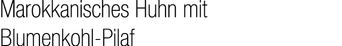 Marokkanisches Huhn mit Blumenkohl Pilaf