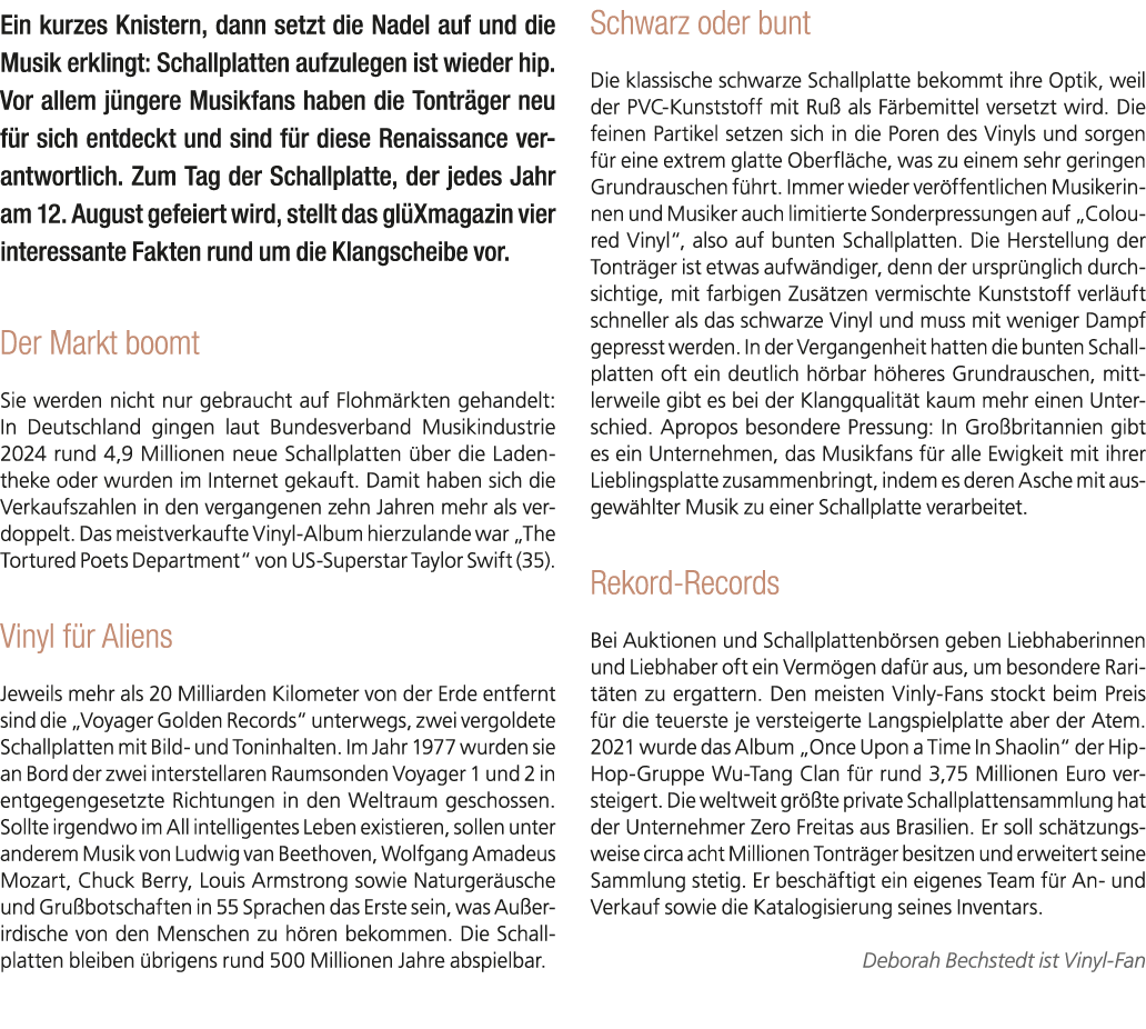 Ein kurzes Knistern, dann setzt die Nadel auf und die Musik erklingt: Schallplatten aufzulegen ist wieder hip. Vor al...