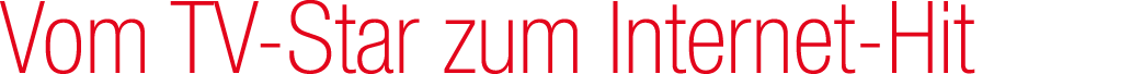 Vom TV Star zum Internet Hit