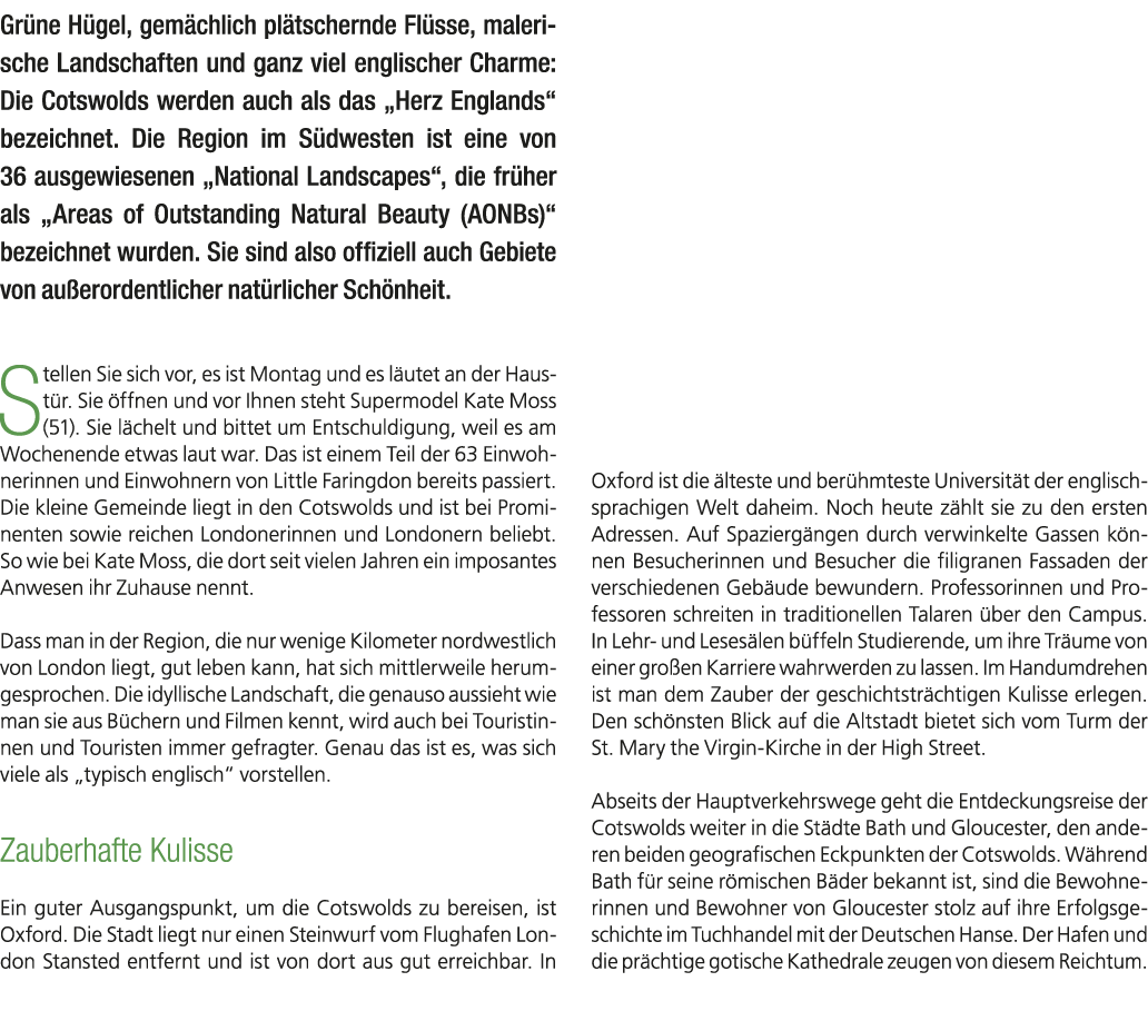 Gr ne H gel, gem chlich pl tschernde Fl sse, malerische Landschaften und ganz viel englischer Charme: Die Cotswolds w...