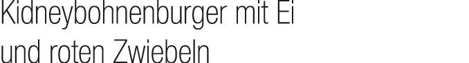 Kidneybohnenburger mit Ei und roten Zwiebeln
