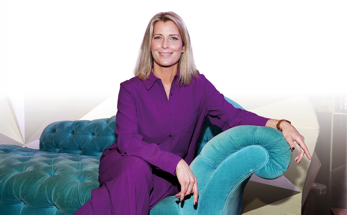 Valerie Niehaus bei der Verleihung der Blauen Blume am 14.02.2024 im The Reed am Alexanderplatz in Berlin.