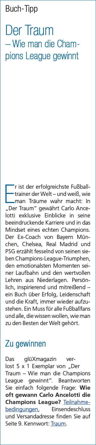 Buch Tipp Der Traum – Wie man die Champions League gewinnt Er ist der erfolgreichste Fu balltrainer der Welt – und we...