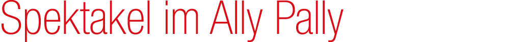 Spektakel im Ally Pally