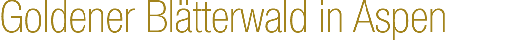 Goldener Bl tterwald in Aspen