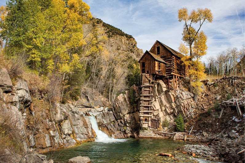 Crystal Mill bei Marble, Colorado, USA