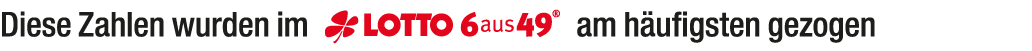 Diese Zahlen wurden im ￼ am h ufigsten gezogen