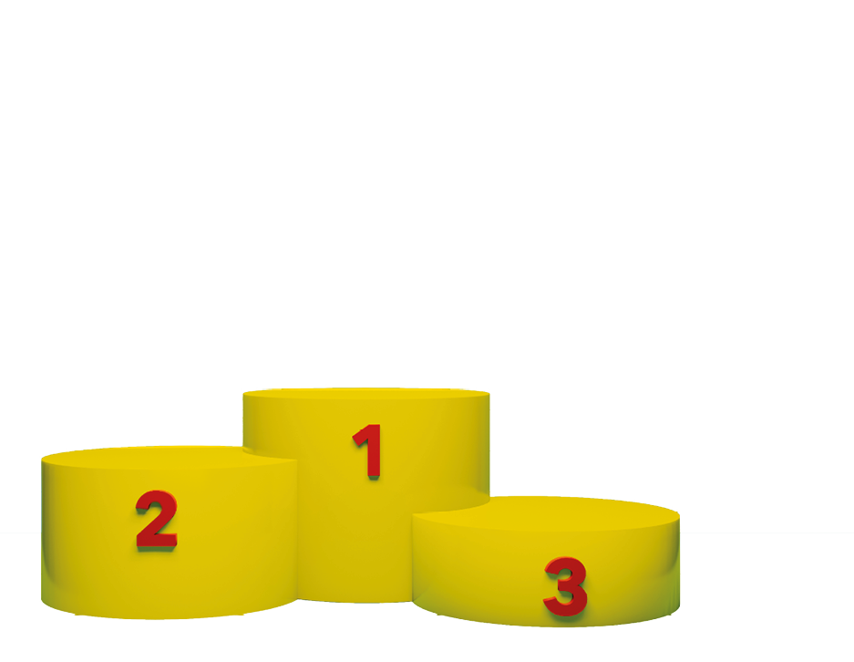 3D rendering of Sport winner pedestal. Empty stand design for place objects