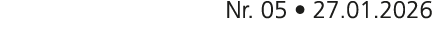 Nr. 05 • 27.01.2026