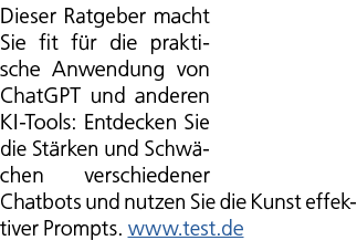 Dieser Ratgeber macht Sie fit f r die praktische Anwendung von ChatGPT und anderen KI Tools: Entdecken Sie die St rke...