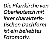 Die Pfarrkirche von Oberleutasch mit ihrer charakteristischen Dachform ist ein beliebtes Fotomotiv.