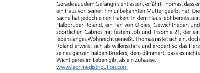 Gerade aus dem Gef ngnis entlassen, erf hrt Thomas, dass er ein Haus von seiner ihm unbekannten Mutter geerbt hat. Di...