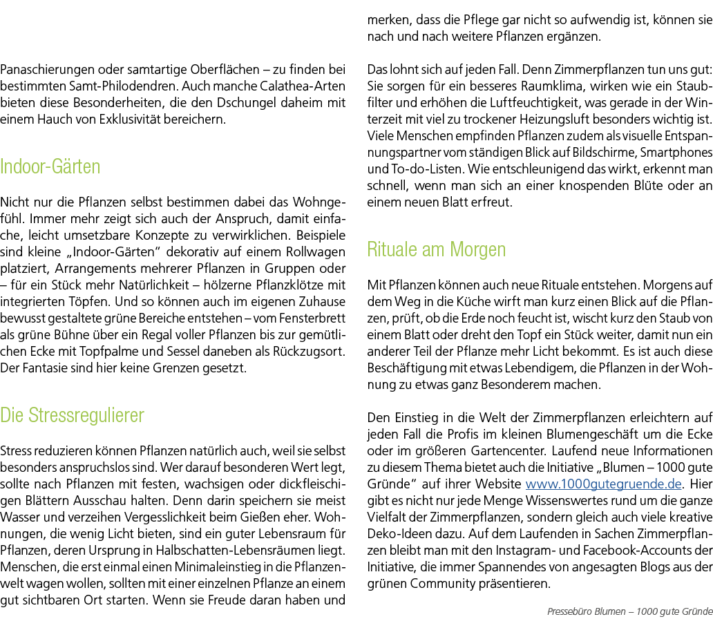 Panaschierungen oder samtartige Oberfl chen – zu finden bei bestimmten Samt Philodendren. Auch manche Calathea Arten ...