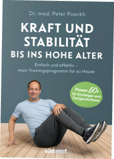 Mann in Sportkleidung sitzt auf Holzboden und st tzt sich mit einer Hand ab