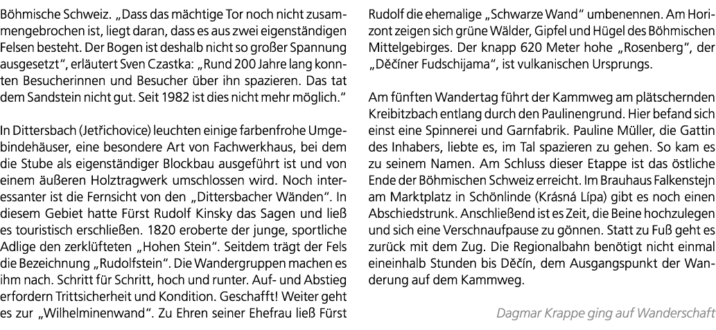 B hmische Schweiz. „Dass das m chtige Tor noch nicht zusammengebrochen ist, liegt daran, dass es aus zwei eigenst ndi...