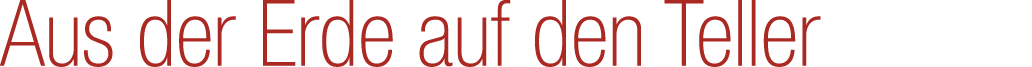 Aus der Erde auf den Teller