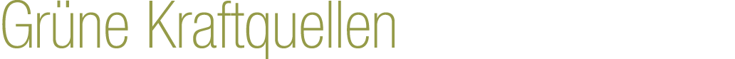 Gr ne Kraftquellen