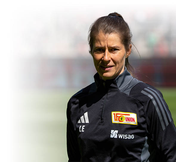 Fu ball, Frauen: 2. Bundesliga, 1. FC Union Berlin - Borussia M nchengladbach, 23. Spieltag, An der Alten F rsterei, Individualtrainerin Marie-Louise Eta, Union Berlin.