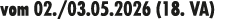 vom 02./03.05.2026 (18. VA)