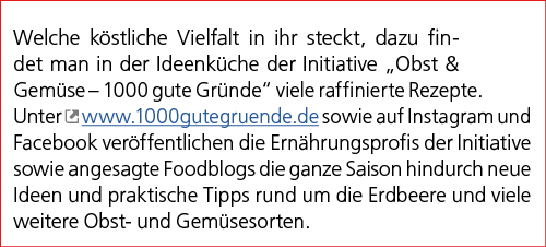 Welche k stliche Vielfalt in ihr steckt, dazu findet man in der Ideenk che der Initiative „Obst & Gem se – 1000 gute ...
