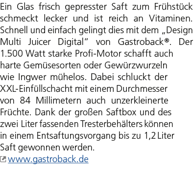 Ein Glas frisch gepresster Saft zum Fr hst ck schmeckt lecker und ist reich an Vitaminen. Schnell und einfach gelingt...