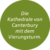Die Kathedrale von Canterbury mit dem Vierungsturm.