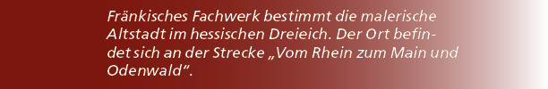 Fr nkisches Fachwerk bestimmt die malerische Altstadt im hessischen Dreieich. Der Ort befindet sich an der Strecke „V...