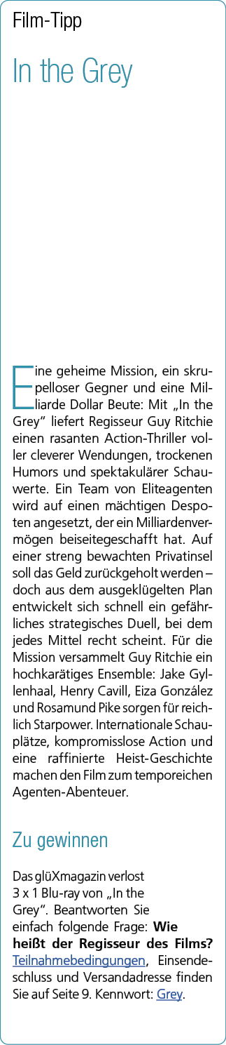 Film Tipp In the Grey Eine geheime Mission, ein skrupelloser Gegner und eine Milliarde Dollar Beute: Mit „In the Grey...