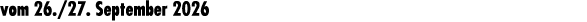 vom 26./27. September 2026
