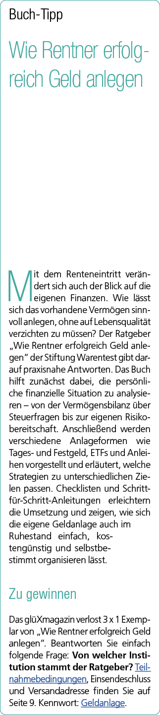 Buch Tipp Wie Rentner erfolgreich Geld anlegen Mit dem Renteneintritt ver ndert sich auch der Blick auf die eigenen F...